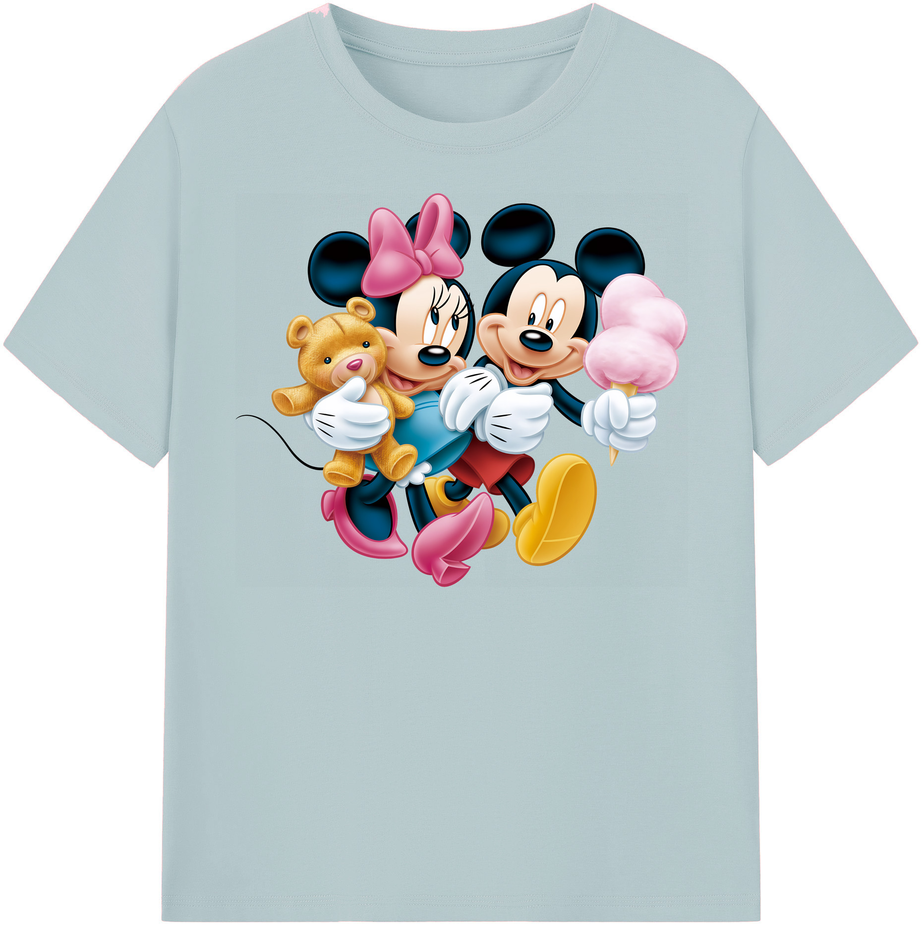（画像用） ミッキーマウス Mickey Mouse 綿100％半袖Tシャツ（フロントプリント）
